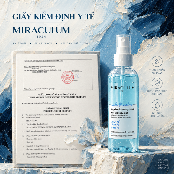 Nước Cân Bằng Và Xịt Khoáng Làm Dịu Da Miraculum Thermal Water Face & Body Mist 100ml