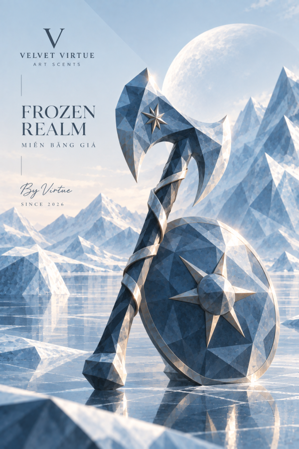 ChatGPT Image Sep 16, 2026, 05_36_34 PM FROZEN REALM - MIỀN BĂNG GIÁ | Nước Hoa Lấy Cảm Hứng Từ Đế Chế Viking Huyền Thọai | Velvet Virtue - Art Scents