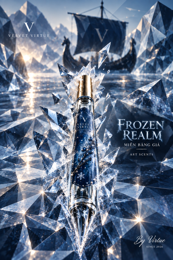 ChatGPT Image Sep 20, 2026, 10_09_01 AM FROZEN REALM - MIỀN BĂNG GIÁ | Nước Hoa Lấy Cảm Hứng Từ Đế Chế Viking Huyền Thọai | Velvet Virtue - Art Scents